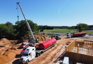 Gas station installation